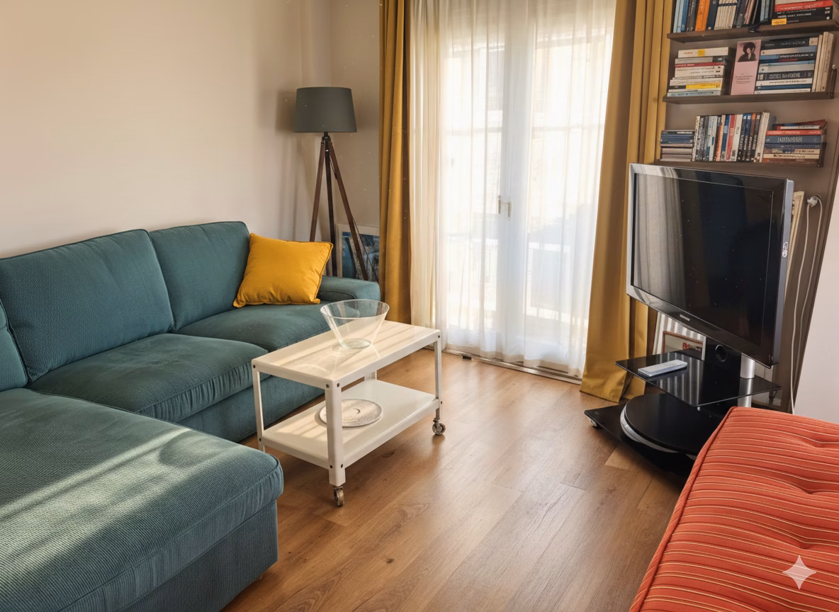 Gümüssuyu Airbnb Ruhsatlı Boğaz Manzaralı Satılık Ferah Daire · Boğaz manzarası ve salon · fotoğraf 5